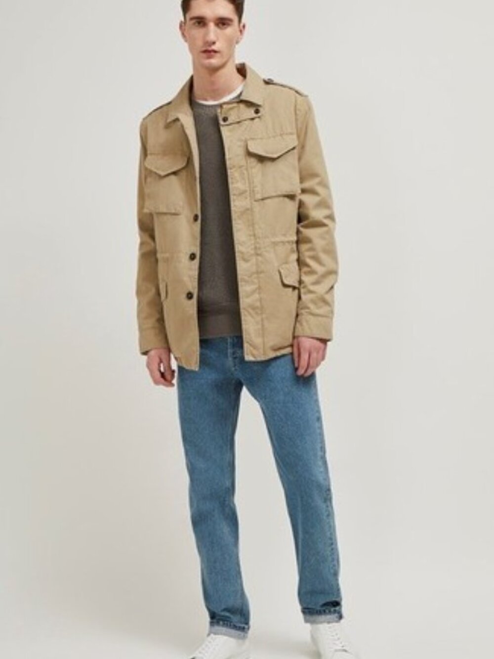 Jack & Jones 100% Cotton Tan Field Jacket